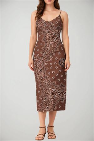 Eydis Abito Lungo Sottoveste In Raso Bandanna MC2 SAINT BARTH | Abito | EYDI00109612L